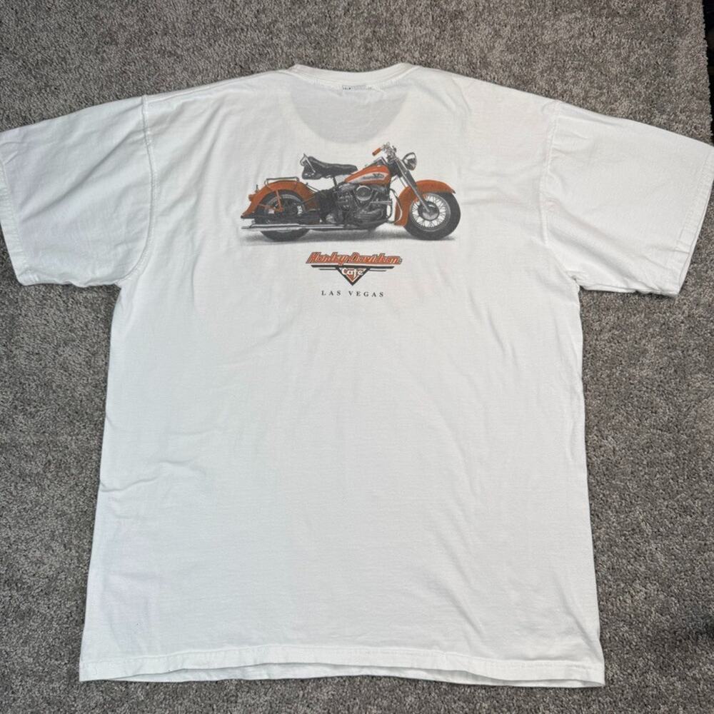 VTG Harley Davidson Cafe Las‎ Vegas T-Shirt Mens XL Made in USA Biker Motorcycle